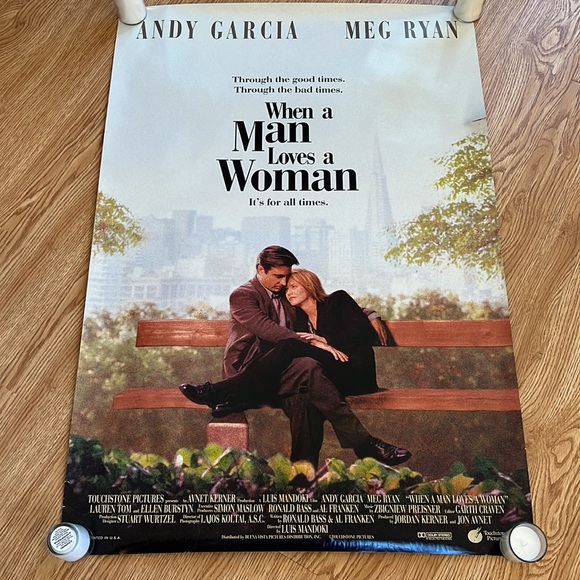 Meg Ryan Movie Posters (3) - French Kiss - When A Man Loves a Woman - Hanging Up - Picture 3 of 12